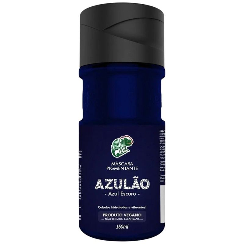 máscara pigmentante kamaleão azulão 150ml (mp)