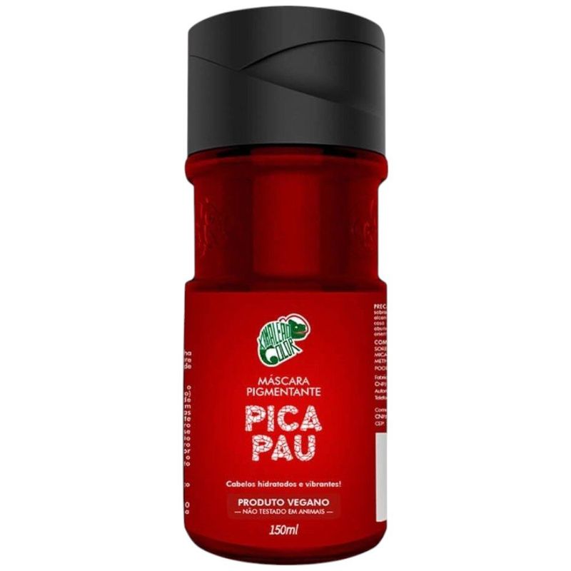 máscara pigmentante kamaleão pica pau 150ml (mp)