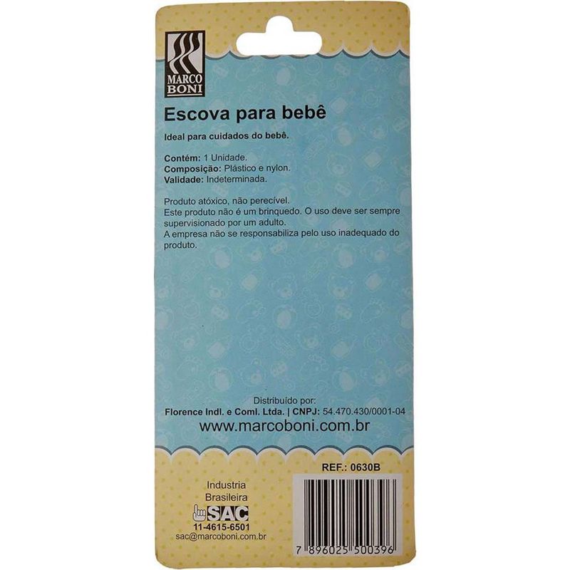 escova baby marco boni rosa 1 unidade