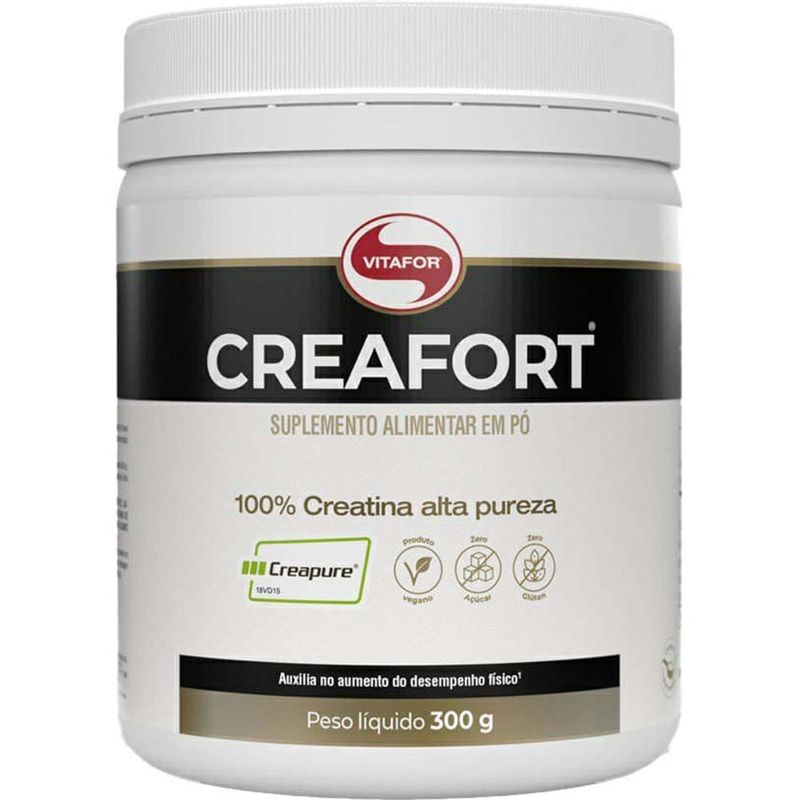 suplemento alimentar vitafor creafort 100% creatina alta pureza 300g