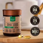 dha 1000 ômega 3 nutrify 60 cápsulas