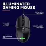 mouse gamer trust gxt 109 felox preto 25036