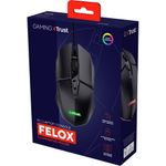mouse gamer trust gxt 109 felox preto 25036