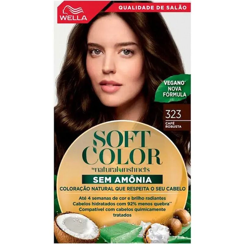 tintura para cabelo soft color 323 café robusta
