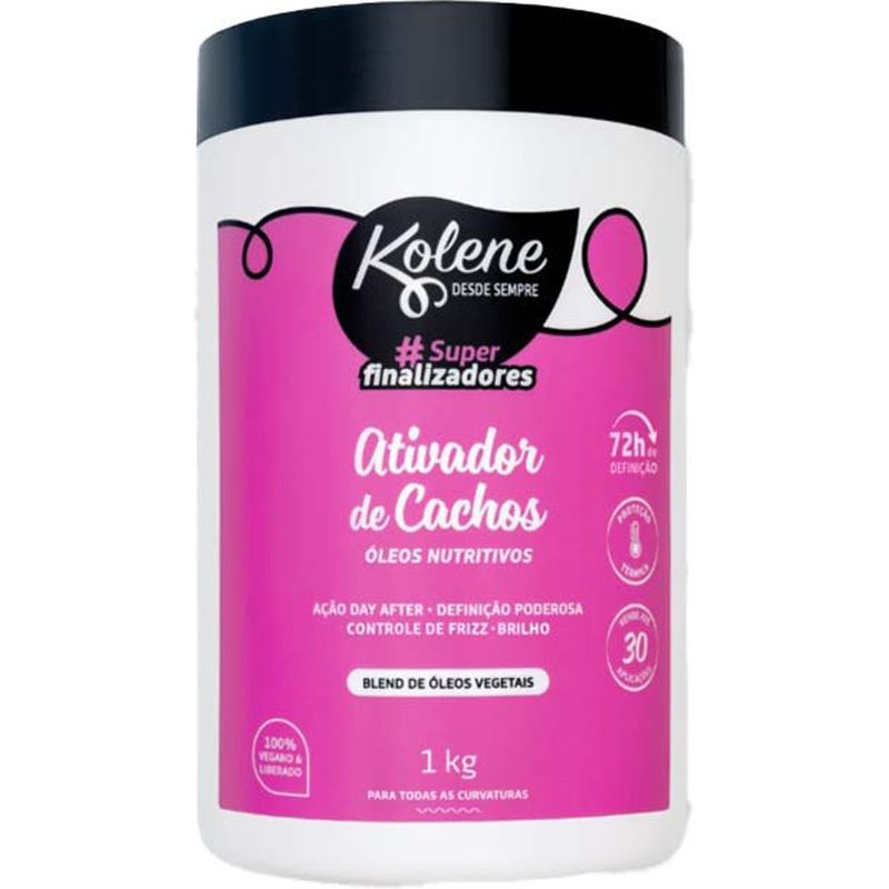 ativador de cachos kolene superfinalizadores óleo nutritivos 1kg