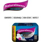 absorvente naturalmente max noturno com abas 16 unidades