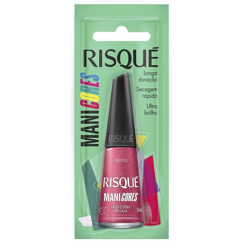 esmalte cremoso risqué faço pinx em casa blister 8ml