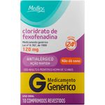 cloridrato de fexofenadina 120mg 10 comprimidos revestidos medley