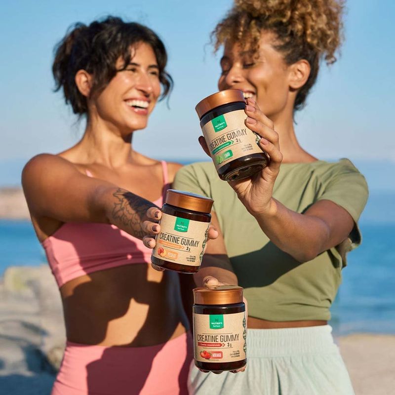 creatine gummy nutrify creatina monohidratada sabor morango 60 unidades