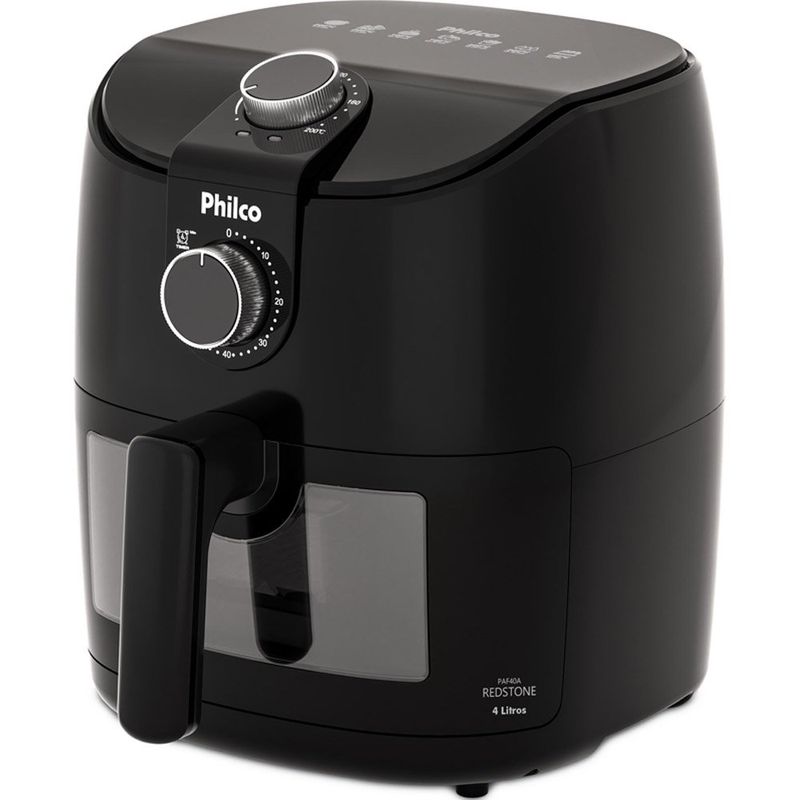 fritadeira philco air fryer 4 litros paf40a redstone 1500w preto