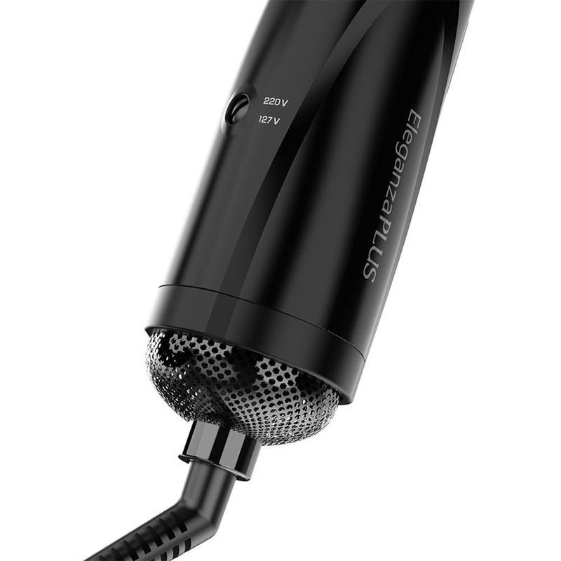 escova rotativa gama eleganza plus preto vermelho