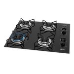 cooktop 4 bocas fischer a gás fit line trempe