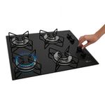 cooktop 4 bocas fischer a gás fit line trempe