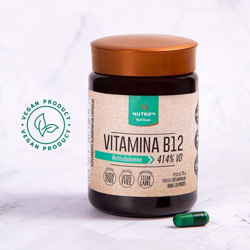 vitamina b12 nutrify 120 cápsulas