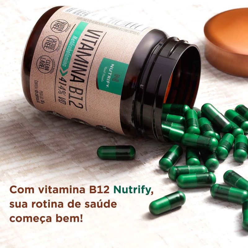 vitamina b12 nutrify 60 cápsulas