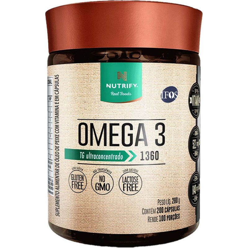 ômega 3 nutrify 200 cápsulas