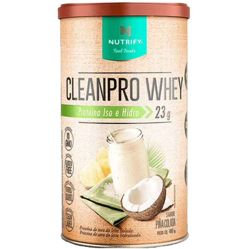 cleanpro whey nutrify sabor pinã colada 450g