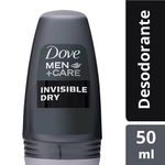 desodorante antitranspirante roll-on dove men invisible dry 48h 50ml