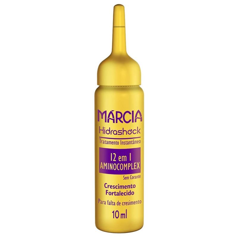 ampola hidrashock márcia cosméticos 12 em 1 aminocomplex 10ml