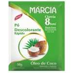 pó descolorante márcia óleo de coco 50g