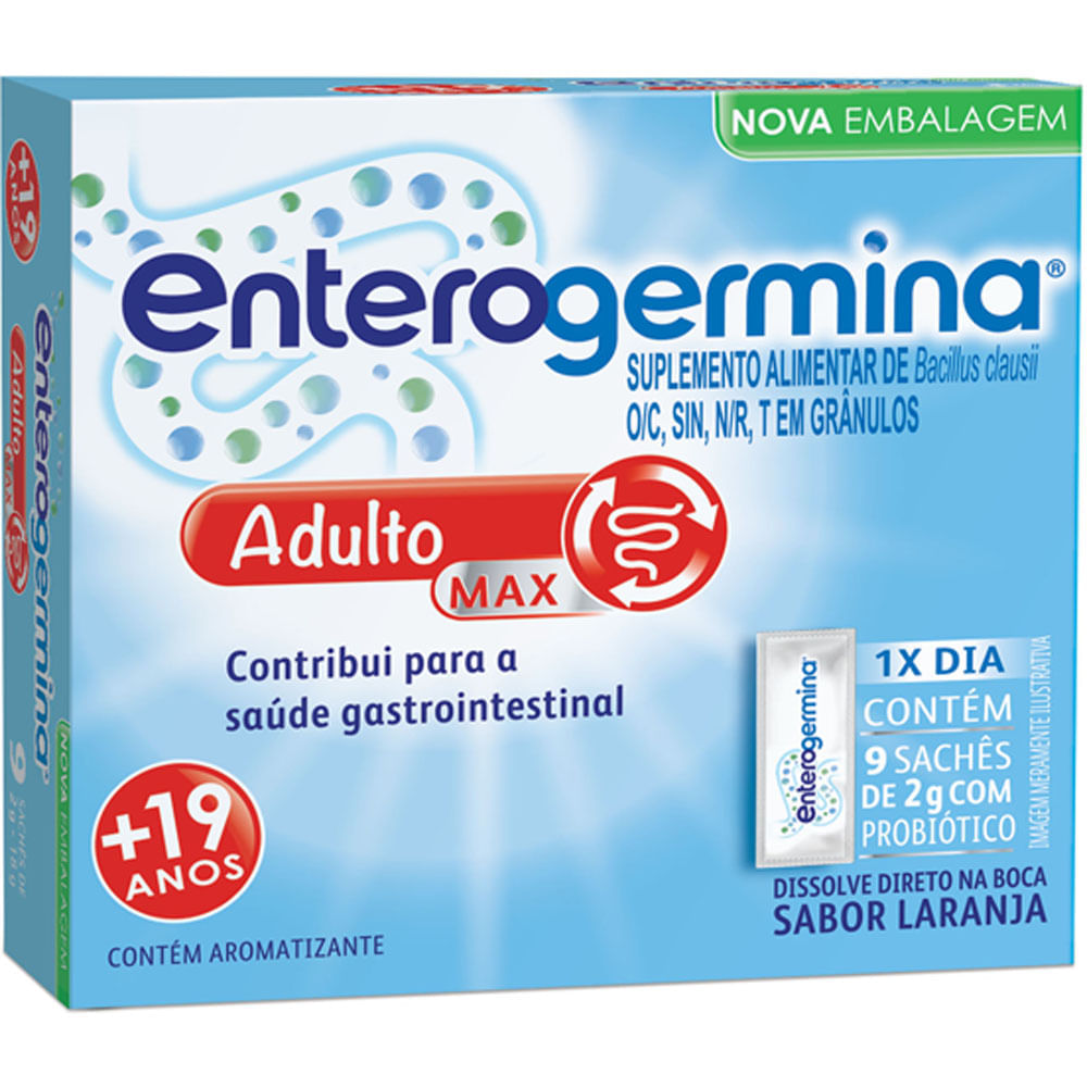 Enterogermina Adulto 2g 9 Sachês Sanofi