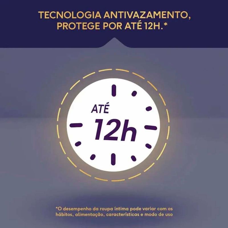 roupa íntima descartável noturna plenitud p/m 24 unidades
