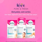 folha depilatória facial veet pure & fresh 16 unidades