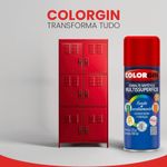 tinta spray colorgin esmalte sintético 350ml vermelho - 730 (mp)