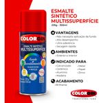 tinta spray colorgin esmalte sintético 350ml vermelho - 730 (mp)