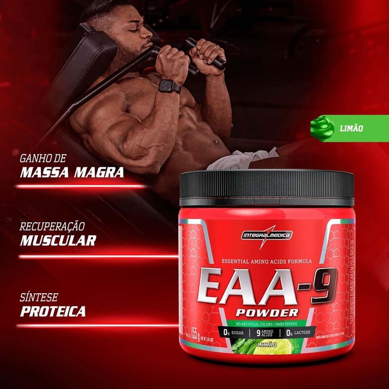 eaa-9 powder integralmédica sabor limão 155g