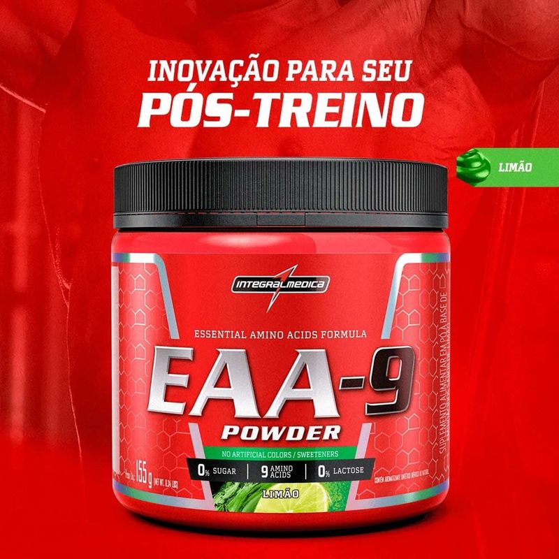 eaa-9 powder integralmédica sabor limão 155g