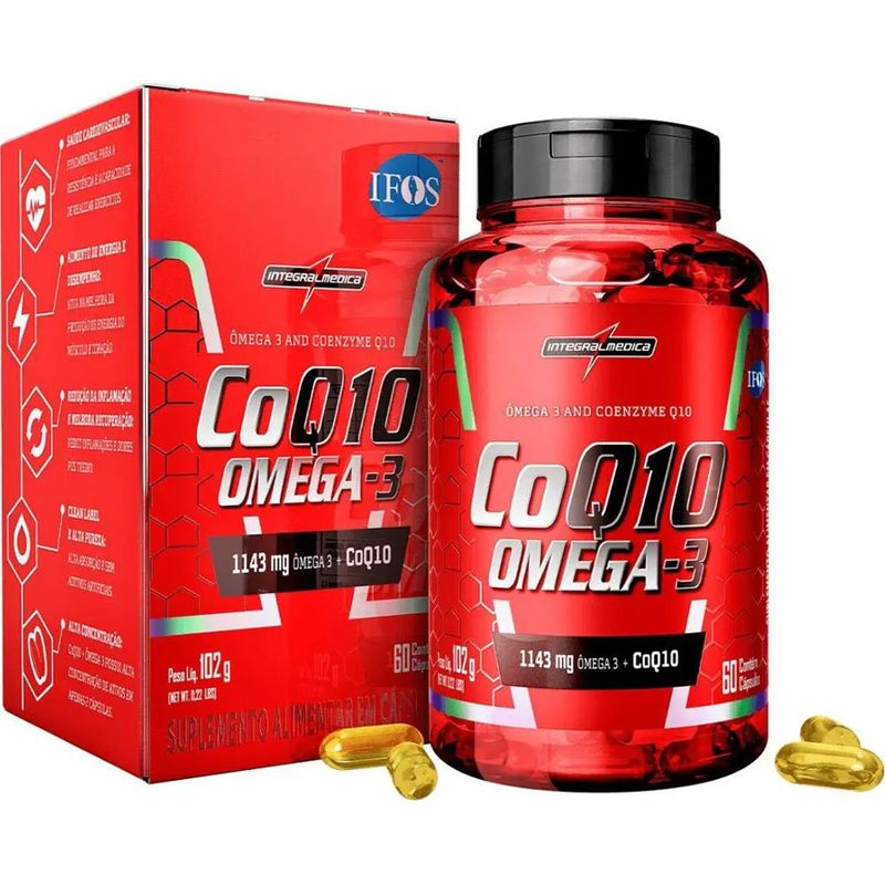 coq10 + ômega 3 integralmédica 60 cápsulas