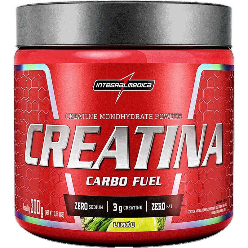 creatina carbo fuel integralmédica sabor limão 300g