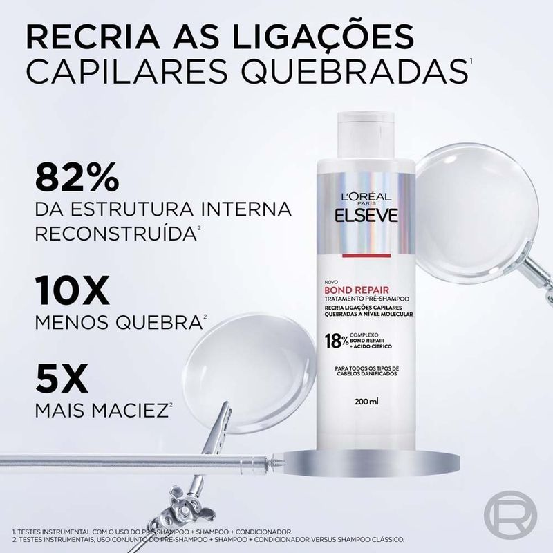 pré shampoo l'oréal paris elseve bond repair 200ml