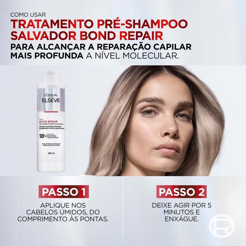 pré shampoo l'oréal paris elseve bond repair 200ml