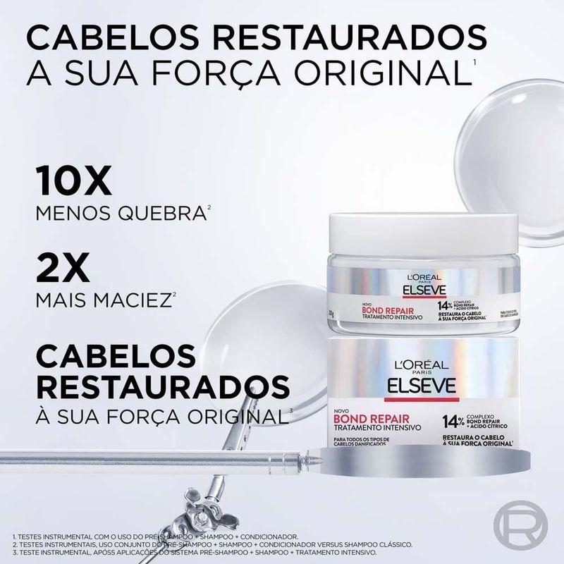 creme de tratamento intensivo l'oréal paris elseve bond repair 200g