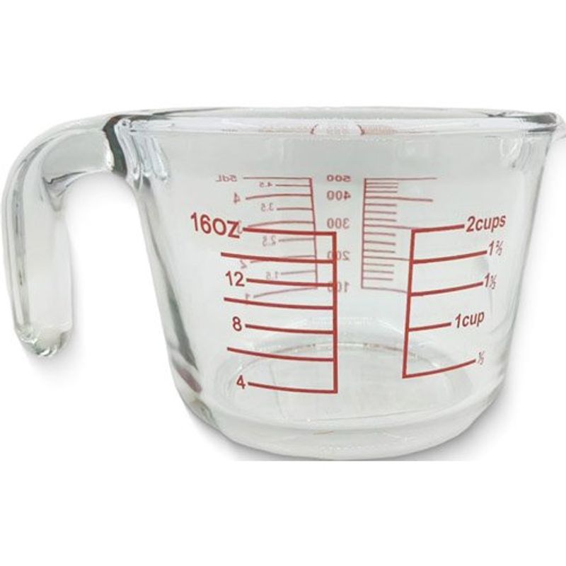 copo de medição de vidro 500ml baumon