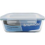 pote hermético retangular 2260ml baumon com tampa jl002