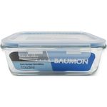 pote hermético retangular 1040ml baumon com tampa r195