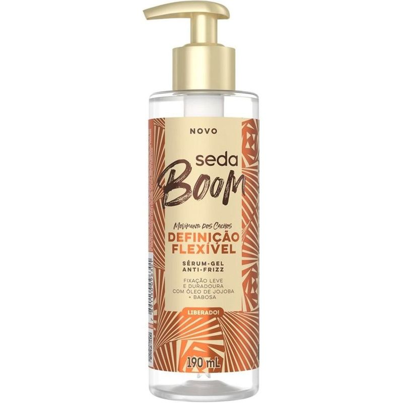 sérum gel antifrizz seda boom definição flexível 190ml