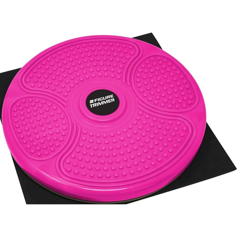 prancha de torção para abdômen e core 14" trimmer rosa a-mbi