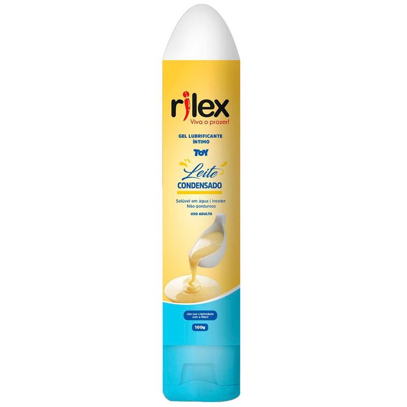 gel lubrificante íntimo rilex toy leite condensado 100g