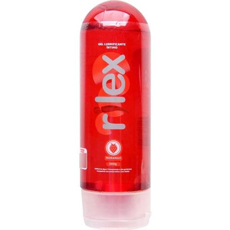 gel lubrificante íntimo rilex morango 200g