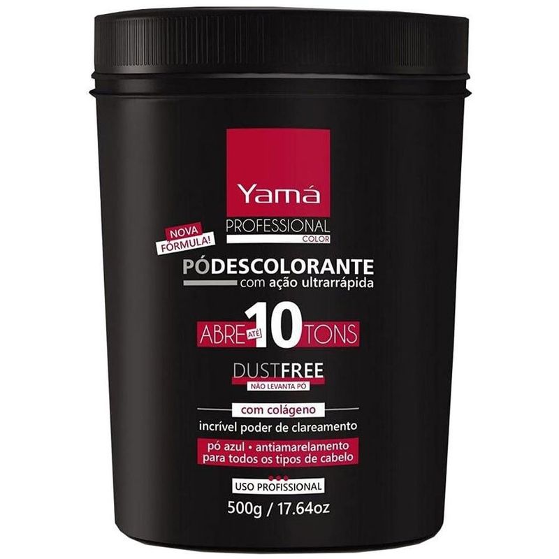 pó descolorante yamá profissional color 10 tons 500g