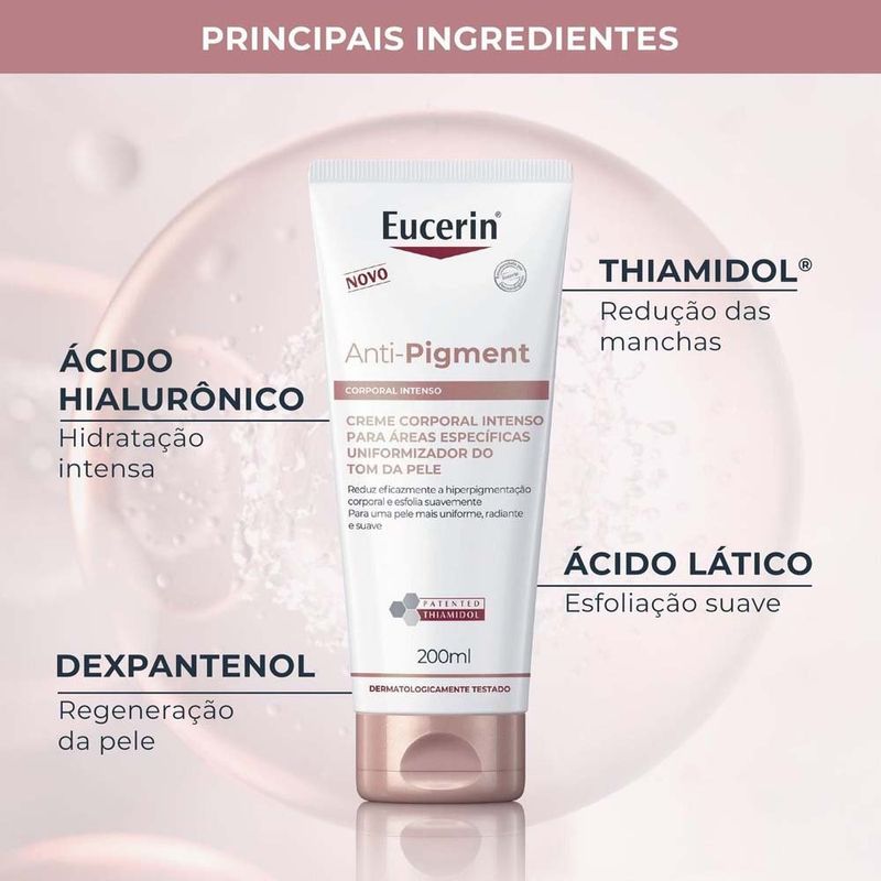 creme corporal eucerin anti-pigment áreas específicas 200ml