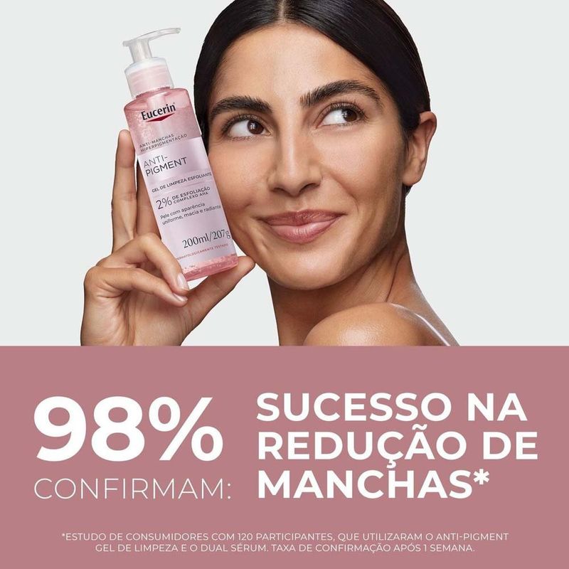 gel de limpeza esfoliante eucerin anti-pigment 200ml