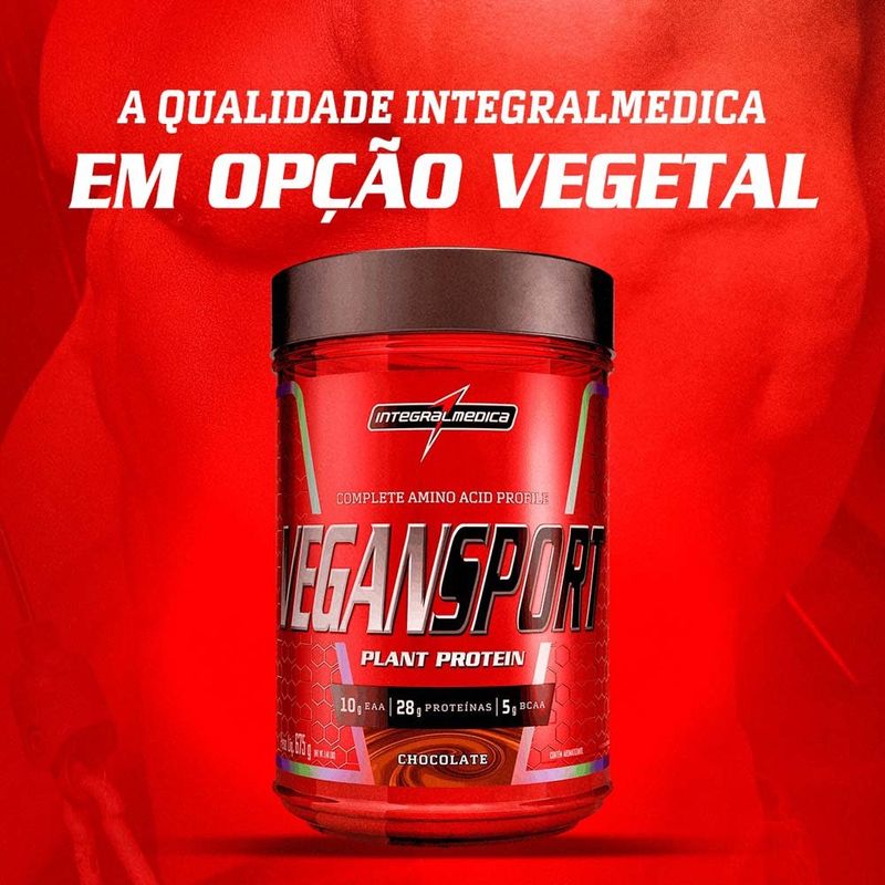 vegan sport integralmédica sabor chocolate 675g