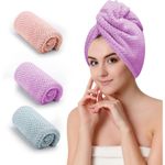 toalhas de microfibra antifrizz czzxi 3 peças colorida a-mbi