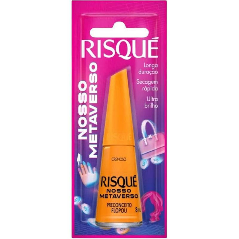 esmalte cremoso risqué preconceito flopou blister 8ml