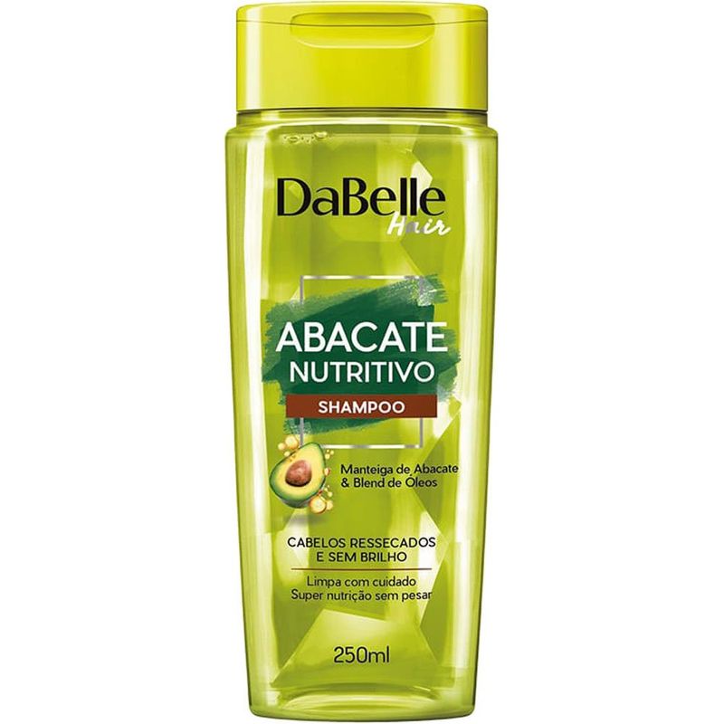shampoo dabelle abacate nutritivo 250ml